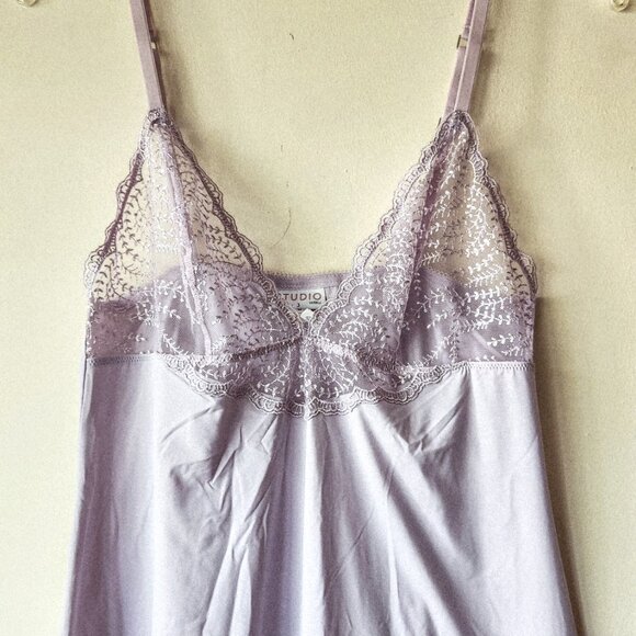 LA PERLA Studio Chemise Dress Slip Lavender Sheer Lace Design size 3 - Picture 11 of 16